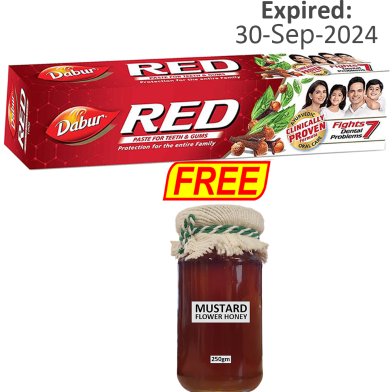 BUY 1 Dabur Red Paste- 100G ET 1 Mustard Honey 250gm FREE!! image