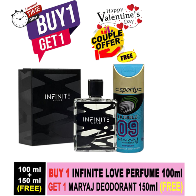 BUY 1 Infinite Love Perfume 100ml GET 1 Maryaj Deodorant 150ml FREE image