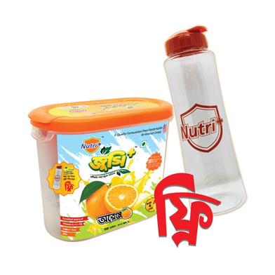 BUY 1 Nutri Plus Juicee Plus Orange Jar (কমলার জুস জার) - 500 gm GET 1 Water Bottle (পানির বোতল) FREE image
