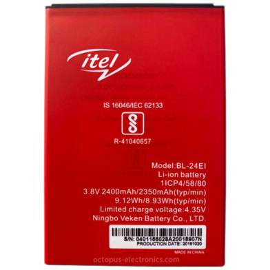 BWGK ITEL A44 Pro For Model 24EI Slash S11 Slash 21BI Dash 2400mAh image