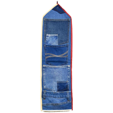 Baah'S Upcycled Jeans Craft Multipurpose Wall Hanging image