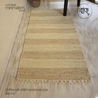 Baah Coffee With Handwoven Jute Rug 4x2 ft image