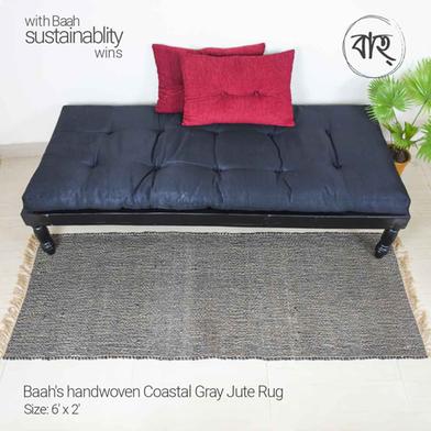 Baah’s Handwoven Coastal Gray Rug 6x2 ft image