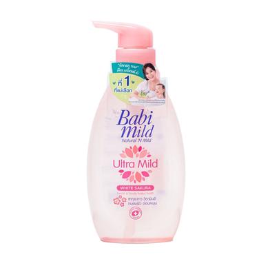 Babi Mild White Sakura Head And Body Baby Bath 380 ML - Thailand image