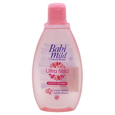 Babi Mild White Sakura Head And Body Baby Bath 1200 ML - Thailand image