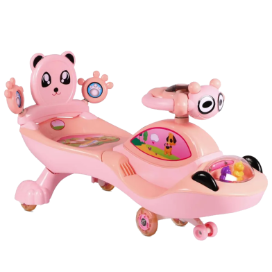 Baby Auto Swing Car Twist And Ride Micky Swing Car Kids Ride On Car With Lighting Rubber Wheel And Music swing micky trider r Pink 194915272 Non Brand Rokomari