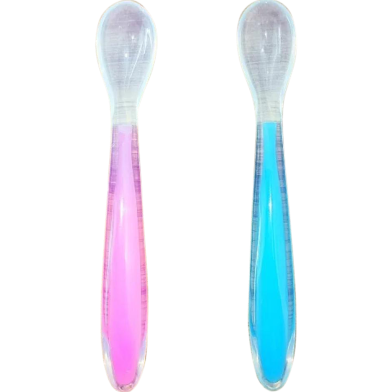 Baby Full Silicon Spoone CN Multicolor -1 Pcs image
