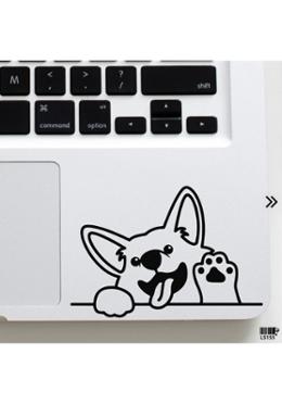 DDecorator Baby Husky Waving Laptop Sticker image