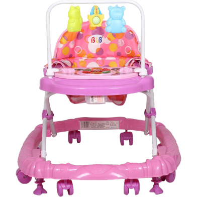 Baby Musical Walker with Merry Go Round BLB Brand- Pink 212 image