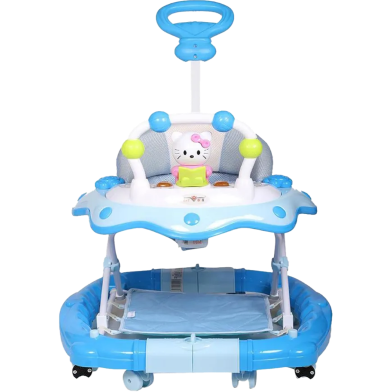 Baby Musical Walker with Merry Go Round BLB Brand - Blue image