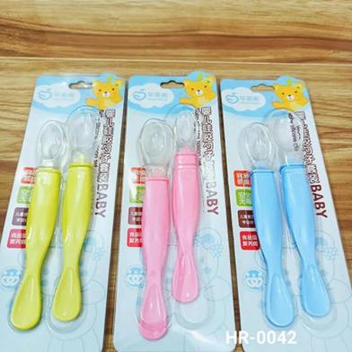 Baby Silicone Spoon CN Spoon Sets - 1 Pair image