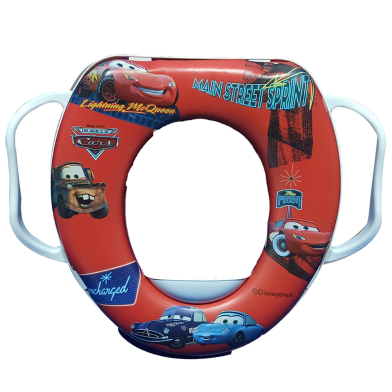 Baby Soft Commode Toilet Seat (For 12M Baby) (comode_cover_mcqueen_r) Red image