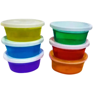 Baby Toys MUD Slime Crystal Color Hand Gum - 12pcs image