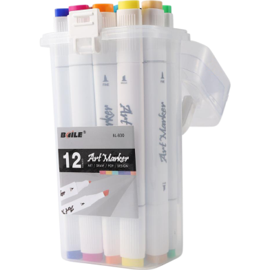 Baile Dual Tip Art Marker 12 colors image