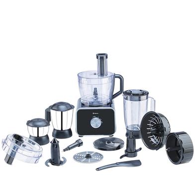 Bajaj FX-1000 DLX 1000 Watts Food Processor and Mixer Grinder with 9 Attachments (Black) image