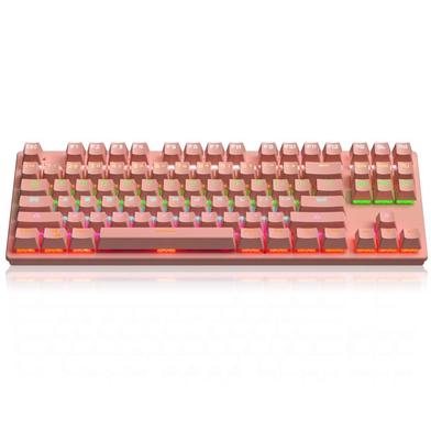 Bajeal 87 Keys Hot Swappable Mechanical Gaming Keyboard Pink image