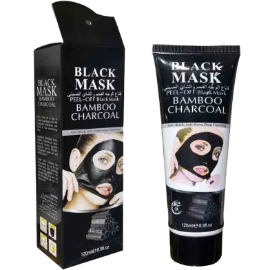 Bamboo Charcoal Peel-Off Black Mask - Blackhead Remover Mask-120ml image