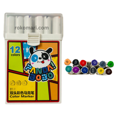 Bao Bao Dual Tip Marker Set 12 Pcs image