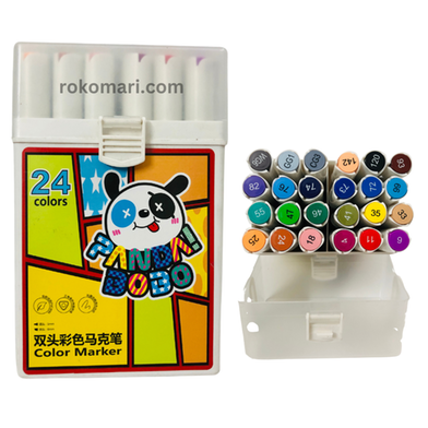 Bao Bao Dual Tip Marker Set 24 Pcs image