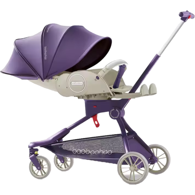 Baobaohao V9 Baby Walking Artifact Walking Stroller High Landscape Can Sit Lie Flat Lightweight and Foldable Four-Wheeled Stroller image