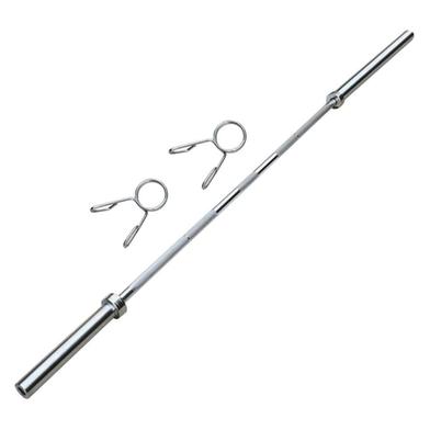 Barbell Bar Olympic – 7 Feet – Silver image