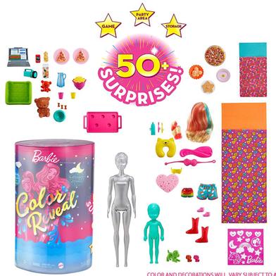 Barbie Color Reveal Slumber Party Fun Set image
