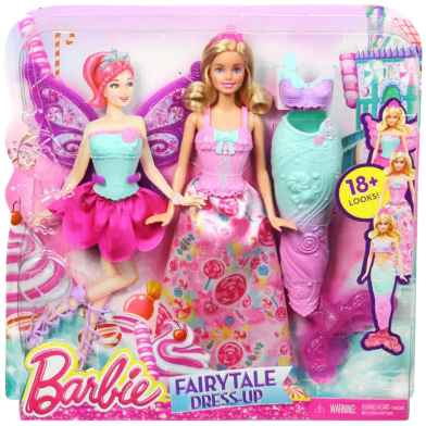 Barbie DHC39 Doll And Fairytale Dress-Up Set image