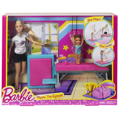 Barbie Doll as Gymnastic Teacher with Balance Beam and Student image