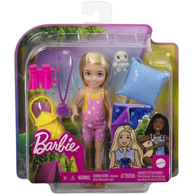 Barbie HDF77 Camping Doll With Pet Owl and Accessories image