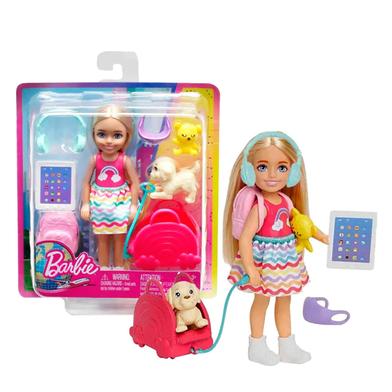 Barbie HJY17 Chelsea Travel Set With Puppy image