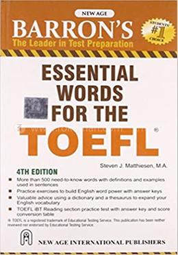 Barron`S Essential Words For The Toefl image