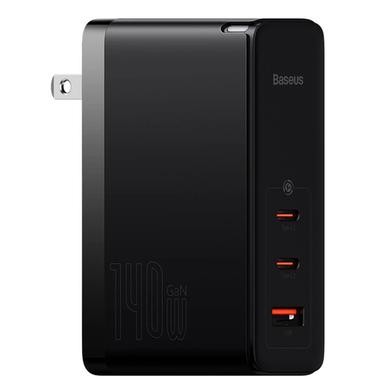 Baseus GaN5 Pro Fast Charger 2C U 140W EU Black(With Superior Series Fast Charging Data Cable) Type-C to Type-C 240W 48V/5A 1m(CCGP100201) -Black image