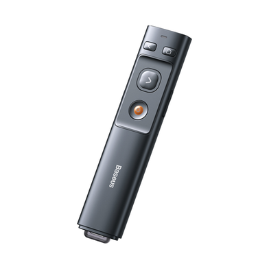 Baseus Orange Dot Wireless Presenter Green Laser Charging(WKCD010013)-Grey image