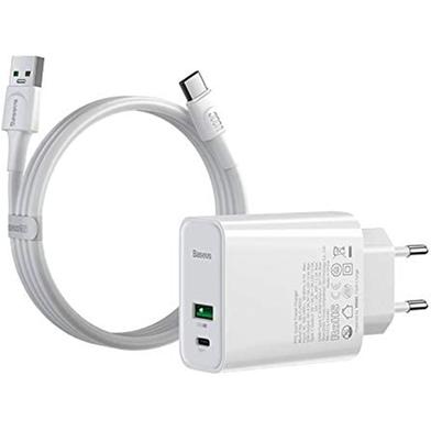 Baseus Speed PPS Quick Charger C A 30W EU Vooc Edition With 1m 5A U-C Flash Cable image