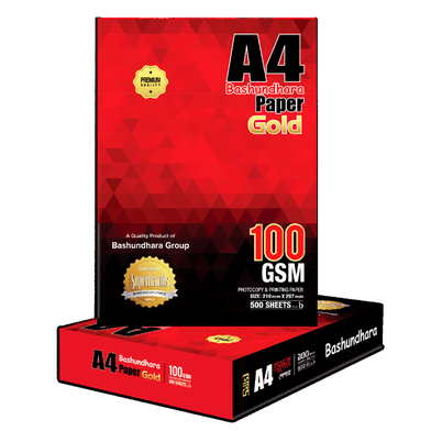 Bashundhara A4 Paper Gold - 100 GSM image