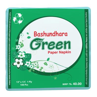 Bashundhara Green Napkin Tissue 13X13 image