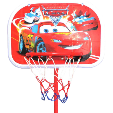Basketball Play Set Toy for Kids 2 in 1 Adjustable Height 110-140 CM withy Ball and Pumper (666-6C) image