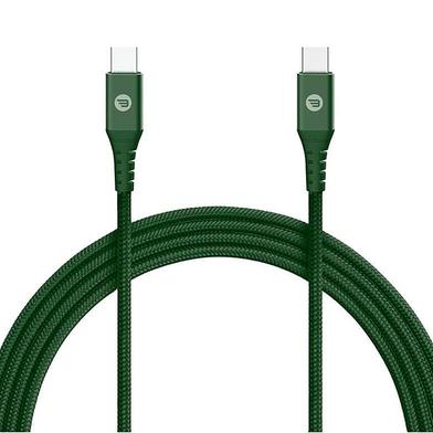 Baykron Kevlar cables Type-C To Type-C 3M 3A - Mid Night Green image