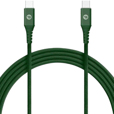 Baykron Kevlar cables Type-C To Type-C 3M 3A - Mid Night Green image