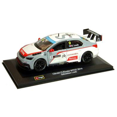 Bburago 1:32 Diecast Car Citreon C-Elysee WTCC 2014 Sebastian Loeb Model Racing Car Toy NEW IN BOX image