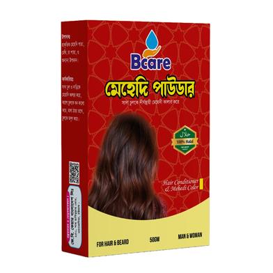Bcare Mehedi Hair Color Powder, Organic Henna Color, Henna Leaf Color -50 gm image