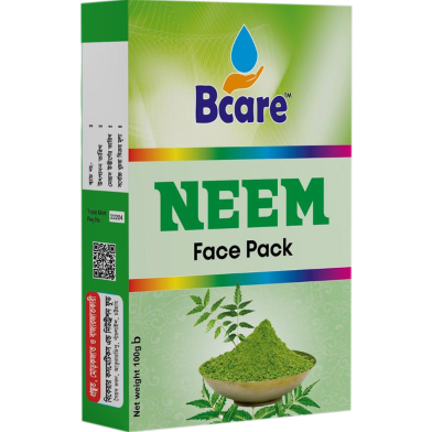 Bcare Neem Face Pack, Pure Organic Neem Face Pack -100 gm image