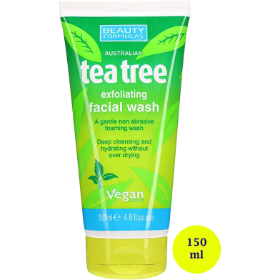 Beauty Formulas Tea Tree Blackhead Clearing Facial Scrub 150 ml image