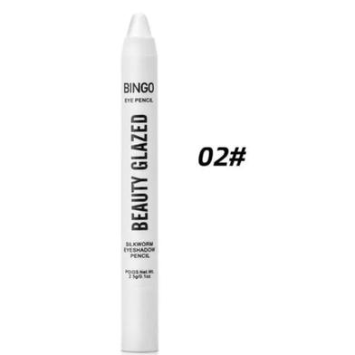 Beauty Glazed Bingo White Eye Shadow Pen Stick High Gloss Fine Pearl Glitter - 102milk image