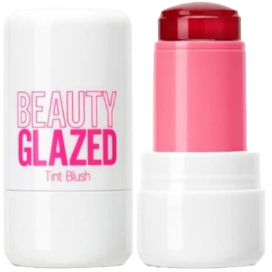 Beauty Glazed Jelly Blush, Aloe and Glycerin Infused, Flower Extract, Long-Lasting Natural Cheek Tint-#102 image