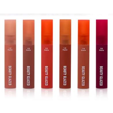 Beauty Glazed Matte Liquid Lipstick Mini Outfit - 8pcs Set image