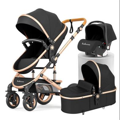 Belecoo 2-in-1/3-in-1 Baby Stroller: High Landscape, Reclining, Foldable image