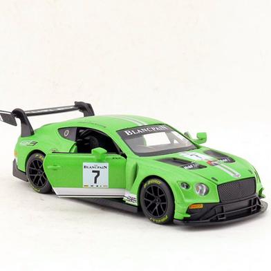 Bentley Continental GT3 1:32 Scale Diecast Car Sound and Light Pull back Metal Car Collection image