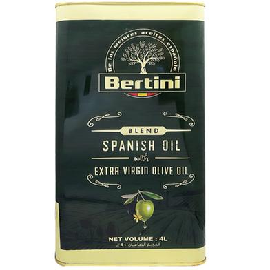 Bertini Spanish Oil With Extra Virgin Olive Oil Tin 4Ltr (Spain) image