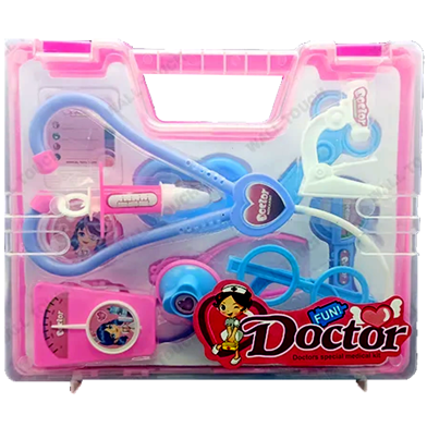 Best Doctor Set Doctor Equipment Toy For Role Play By Kids (Doctor_set_bd_pink) Pink image